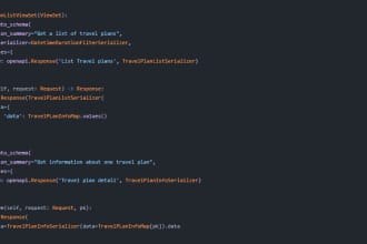 help you with apis and bugfix in nodejs and python
