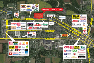 design aerial and illustrated maps for commercial real estate, om