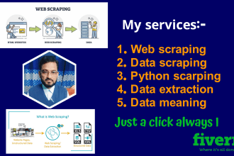 do web scraping, data extraction from any website