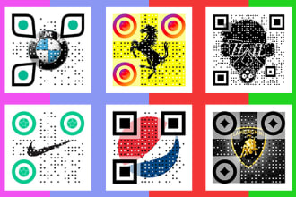 design beautiful qr code logo in 1 hrs