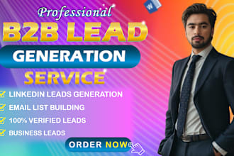 provide 10k b2b geo and job title targeted lead generation contact lists