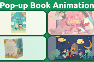 create an impressive pop up book animation