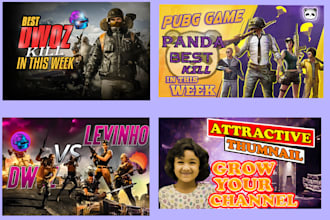 create youtube ,minecraft, gaming  thumbnails