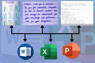 do reconciliation scanned document, handwritten note transcription,image to text