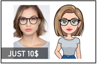 create a cartoon avatar or cartoon character of you