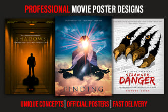 design a unique and creative movie poster and film poster
