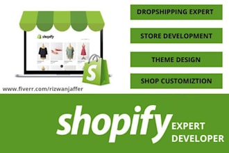 create shoppify store and dropshipping store
