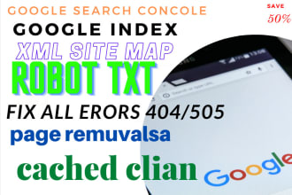 be your xml site map webmaster to fix search console errors and google index