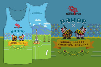 create running jersey with full sublimation or screen printing
