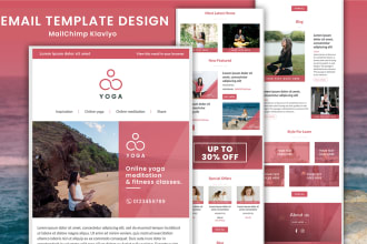 design a clean mailchimp email template newsletter for you