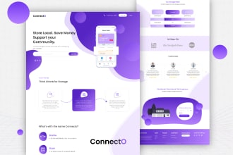 design web PSD in photoshop , xd or figma
