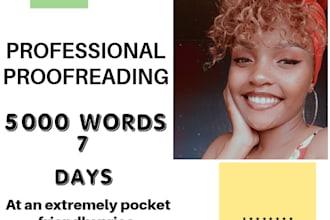 proofread and deliver your accurate work on time