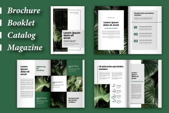 do professional flyer, brochure, booklet, magazine, catalog design
