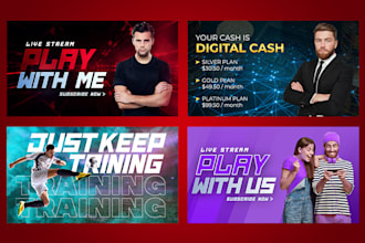 design attractive youtube thumbnail and banner design