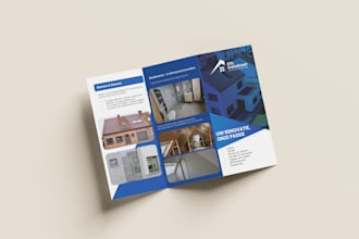 design a professional flyer, brochure, or marketing material