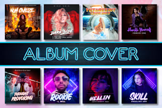 design album cover art, single cover art, and music cover art