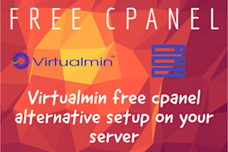 setup a free web control panel virtualmin cpanel alternative