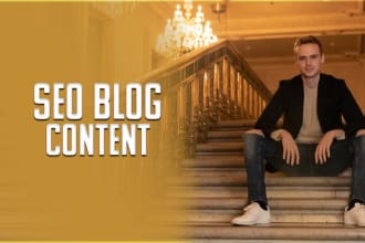 do content writing, SEO blog, or article writing