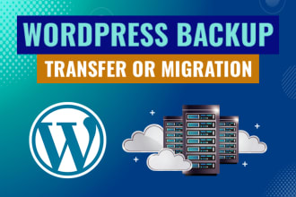 create backup, transfer or migrate your wordpress website