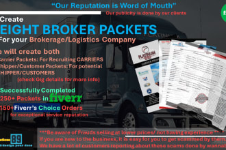 create freight broker agreements, contracts, broker packets