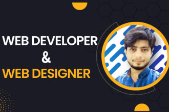 be your front end web developer and web designer
