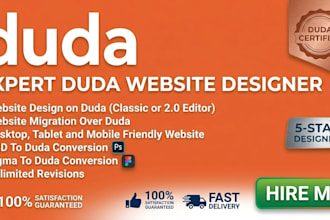 create your website using duda builder