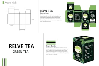 create a product packaging design label and box sticker