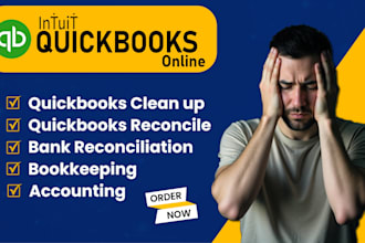 clean up and reconcile messy accounting records quickbooks