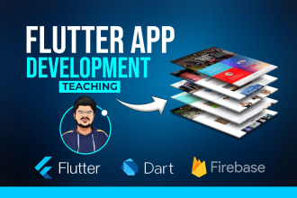tutor or help you learn web and app development with flutter