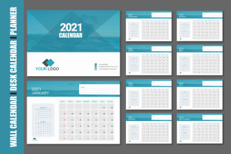 design custom planner and calendar for wall or desk