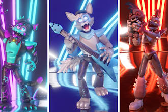 make you a 3d custom fnaf model