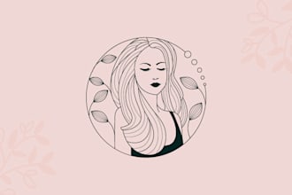 do modern minimalist feminine logo design
