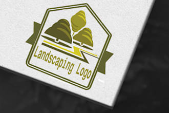 create modern landscape logo design in 24 hours