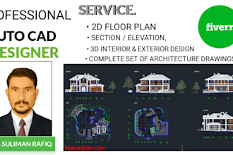 design autocad 2d floor plans, 3d floor plans