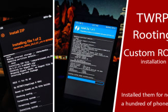 root and flash custom roms for your android phone