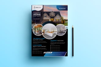 do modern real estate flyer, property, building poster and brochure design