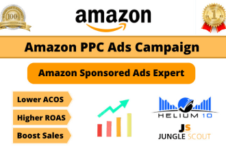 set up amazon PPC ads campaign and manage your amazon sponsored ads