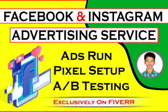 be your facebook advertising specialist and instagram ad expert