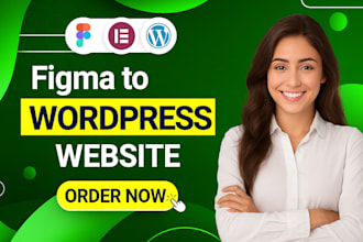 convert figma, canva, PSD to wordpress using elementor pro