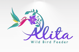 design flat minimalist business logo with copyrights