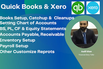 setup your bookkeeping in quickbooks and xero
