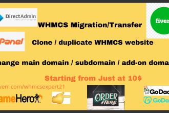 whmcs or wordpress migration, transfer, move superfast