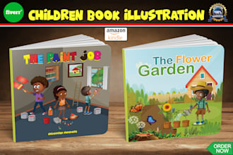 illustrate children book cover illustration and kids book illustrations