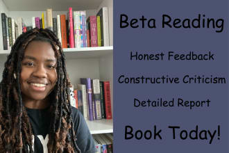 beta read and proofread your novellas and novels