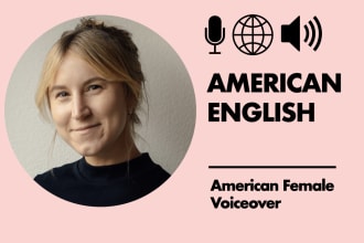 record a professional female voiceover