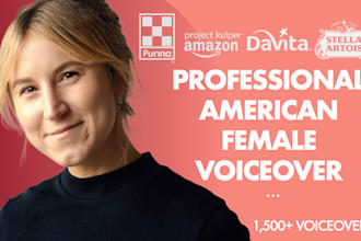 record a professional female voiceover