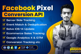 setup facebook pixel conversion API server tracking for ios14 and ga4 ecommerce