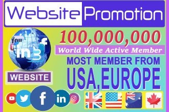 promote and advertise your website on social media USA marketing