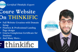 create thinkific, teachable online course website