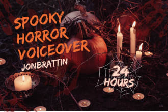 record your crazy horror voice over